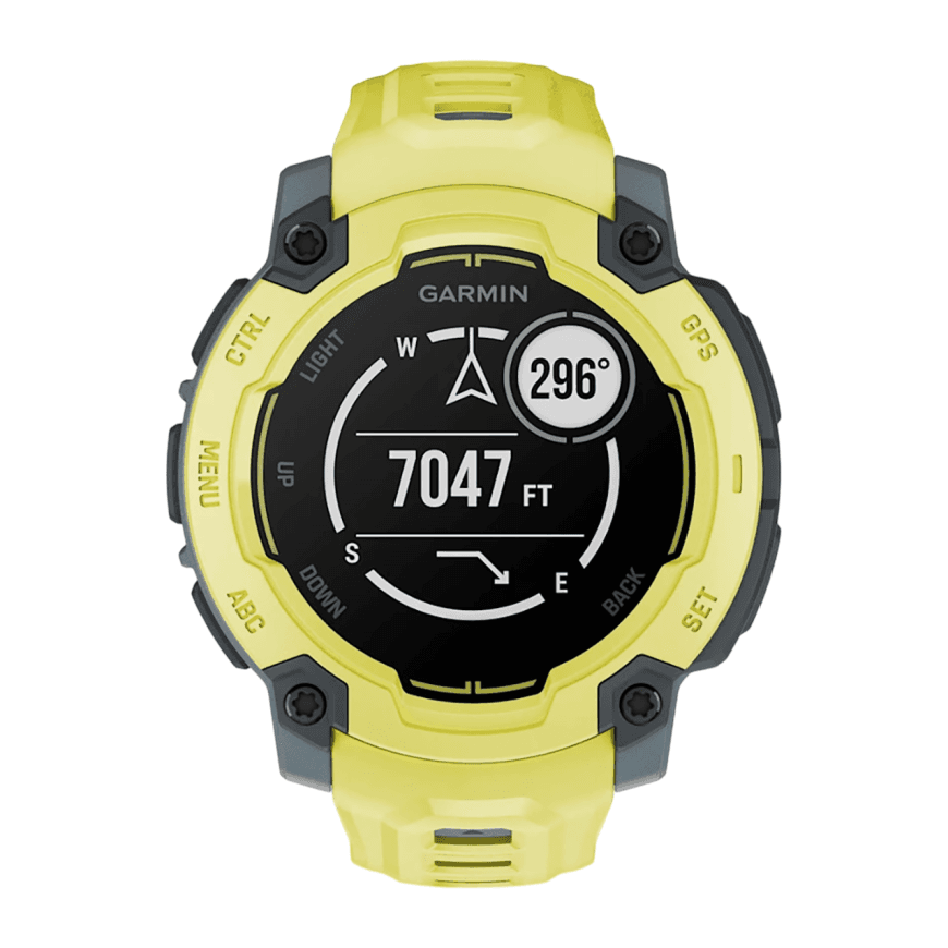 Спортивные часы Garmin Instinct E, 45 мм, силиконовый ремешок цвета «электрический лайм» — фото 6