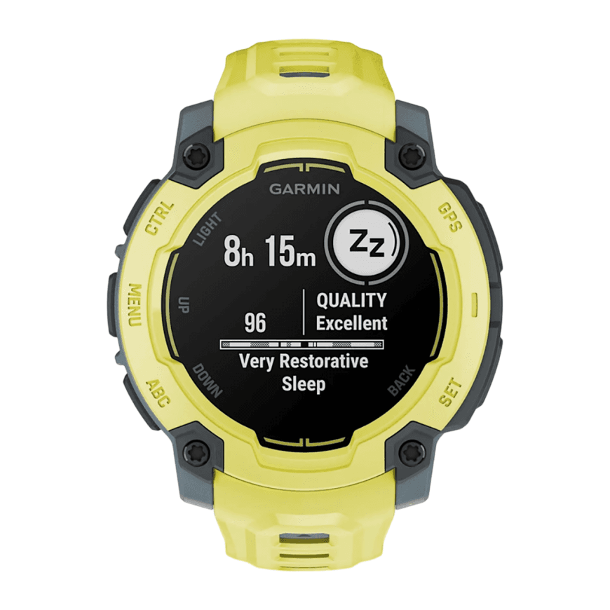 Спортивные часы Garmin Instinct E, 45 мм, силиконовый ремешок цвета «электрический лайм» — фото 2