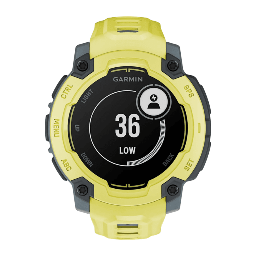 Спортивные часы Garmin Instinct E, 45 мм, силиконовый ремешок цвета «электрический лайм» — фото 4