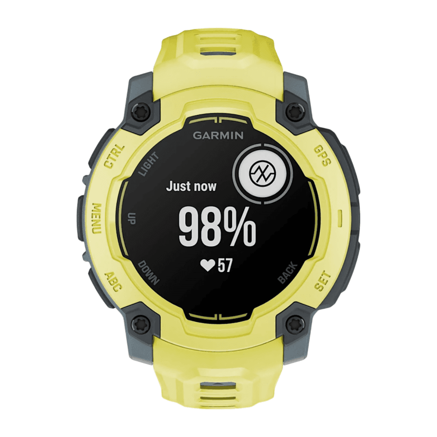 Спортивные часы Garmin Instinct E, 45 мм, силиконовый ремешок цвета «электрический лайм» — фото 5