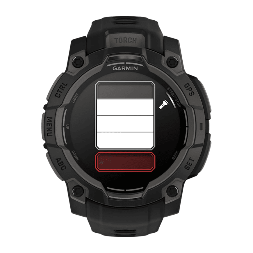 Спортивные часы Garmin Instinct 3, 45 мм, AMOLED, чёрный силиконовый ремешок — фото 6