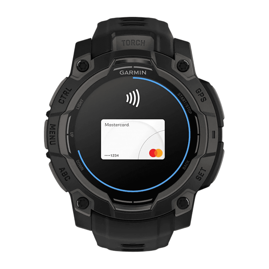 Спортивные часы Garmin Instinct 3, 45 мм, AMOLED, чёрный силиконовый ремешок — фото 4