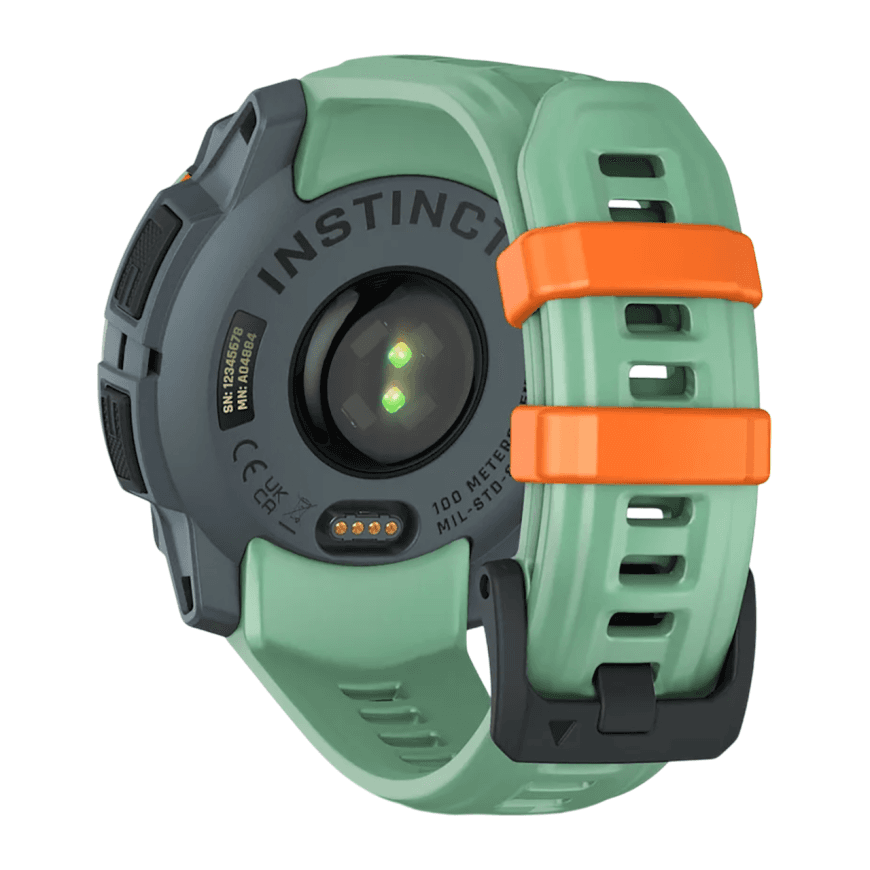 Спортивные часы Garmin Instinct 3, 45 мм, AMOLED, силиконовый ремешок цвета «южные тропики» — фото 3