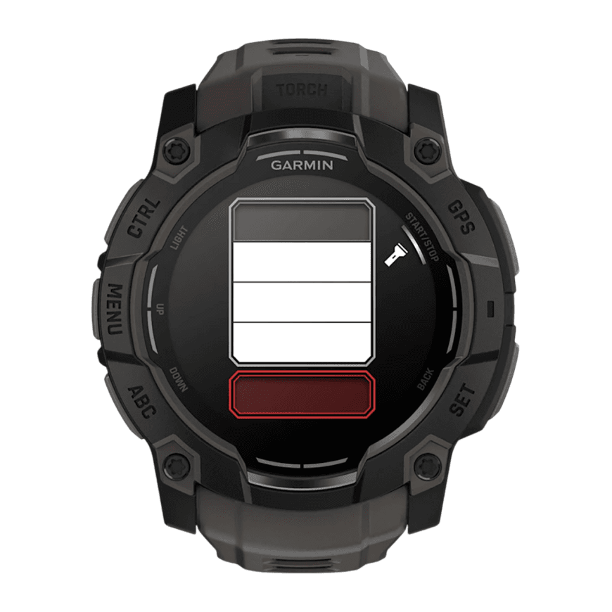 Спортивные часы Garmin Instinct 3, 50 мм, AMOLED, силиконовый ремешок угольного цвета — фото 6