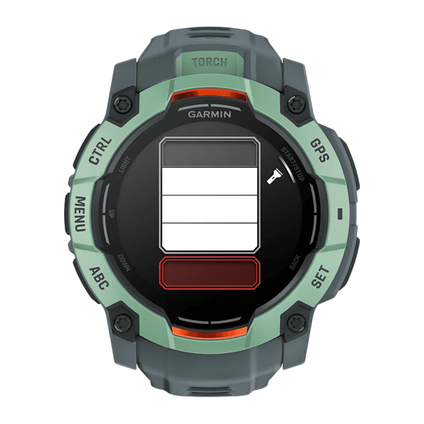 Спортивные часы Garmin Instinct 3, 50 мм, AMOLED, силиконовый ремешок сумеречного цвета — фото 6