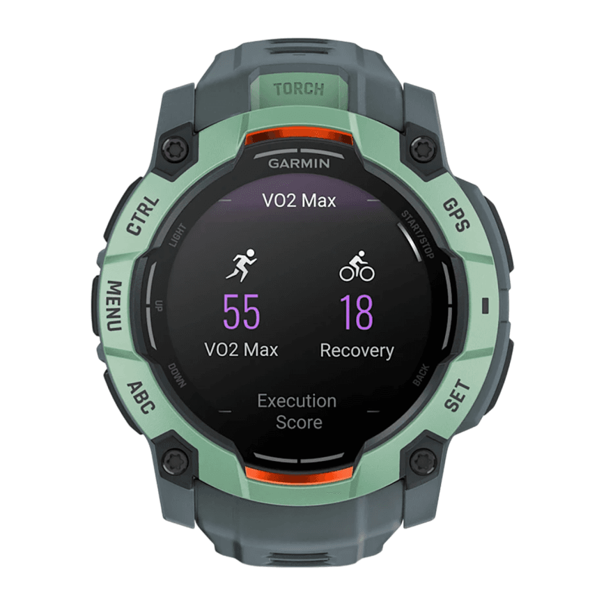 Спортивные часы Garmin Instinct 3, 50 мм, AMOLED, силиконовый ремешок сумеречного цвета — фото 4