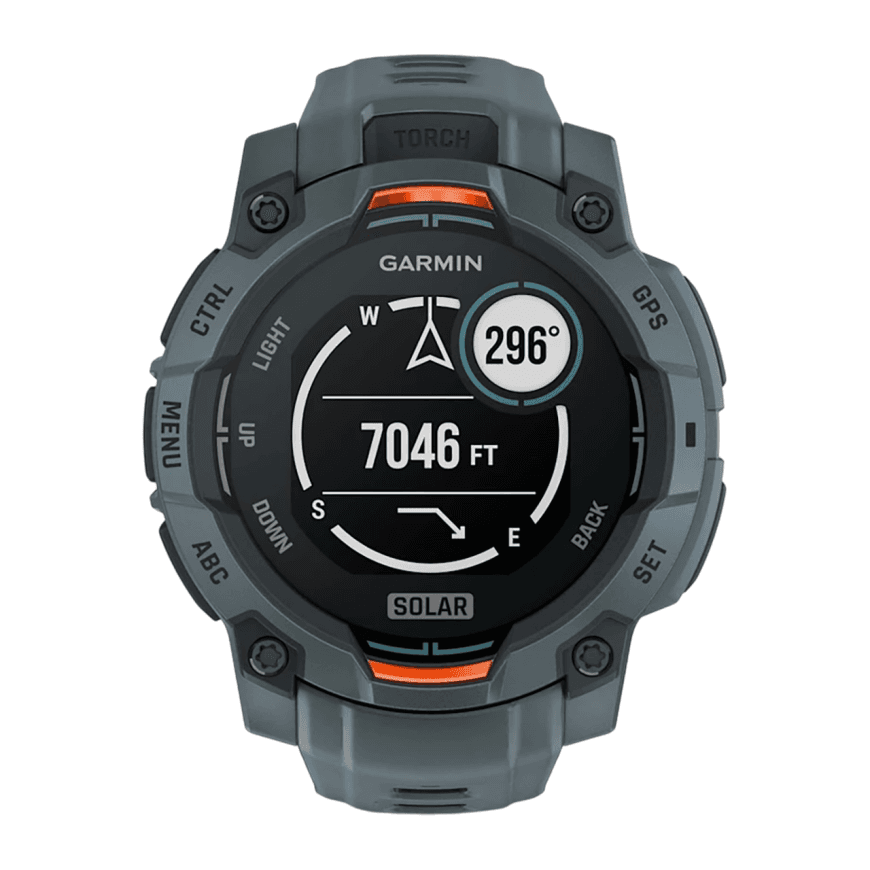 Спортивные часы Garmin Instinct 3, 45 мм, Solar, силиконовый ремешок сумеречного цвета — фото 5
