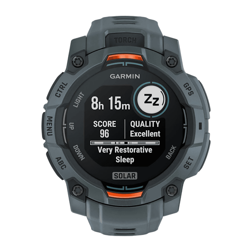 Спортивные часы Garmin Instinct 3, 45 мм, Solar, силиконовый ремешок сумеречного цвета — фото 3