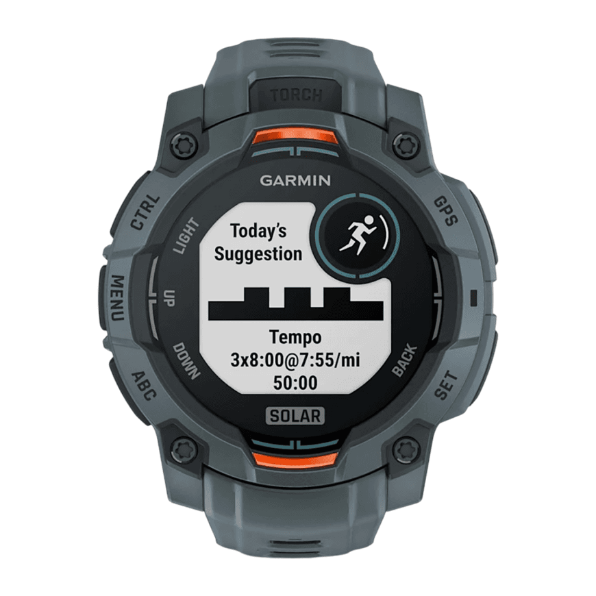 Спортивные часы Garmin Instinct 3, 45 мм, Solar, силиконовый ремешок сумеречного цвета — фото 2