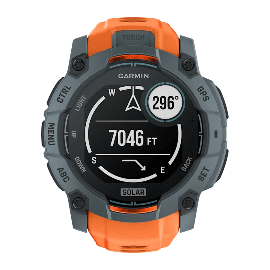 Спортивные часы Garmin Instinct 3, 50 мм, Solar, силиконовый ремешок цвета «солнцестояние» — фото 5