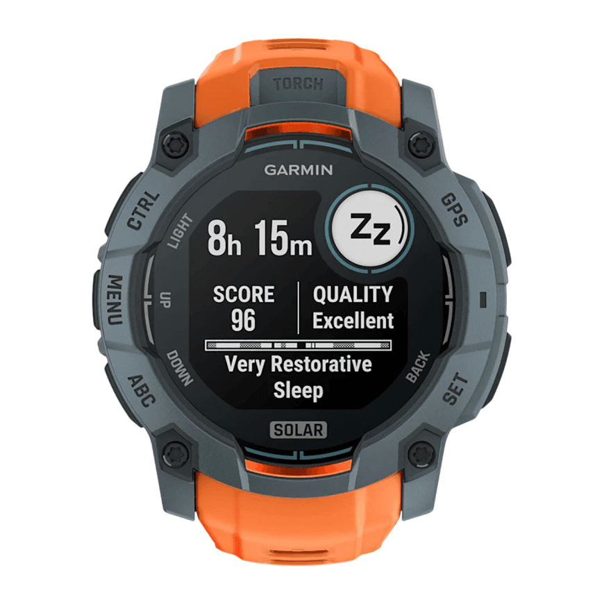 Спортивные часы Garmin Instinct 3, 50 мм, Solar, силиконовый ремешок цвета «солнцестояние» — фото 2