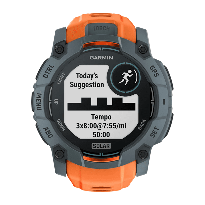 Спортивные часы Garmin Instinct 3, 50 мм, Solar, силиконовый ремешок цвета «солнцестояние» — фото 3
