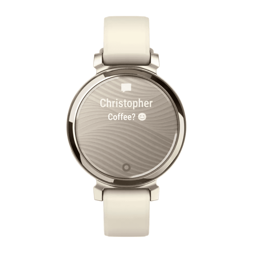 Спортивные часы Garmin Lily 2, силиконовый ремешок цвета «кокос» — фото 5