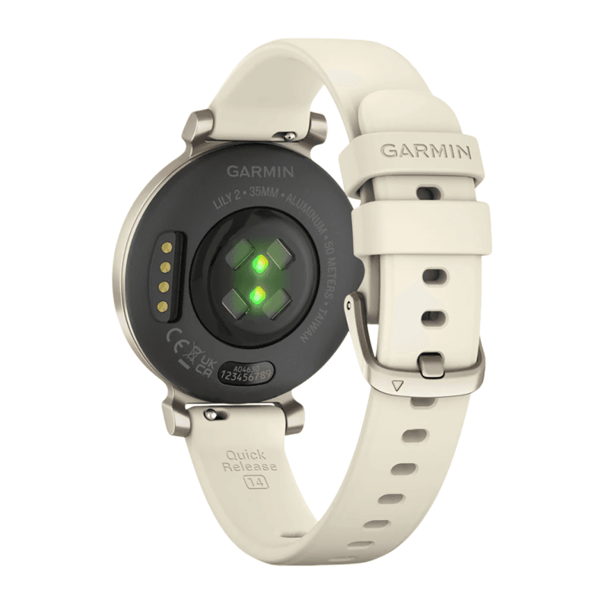 Спортивные часы Garmin Lily 2, силиконовый ремешок цвета «кокос» — фото 6