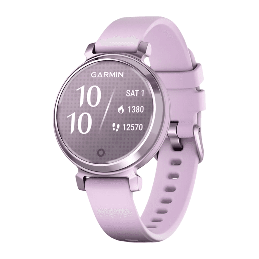 Спортивные часы Garmin Lily 2, сиреневый силиконовый ремешок — фото 3