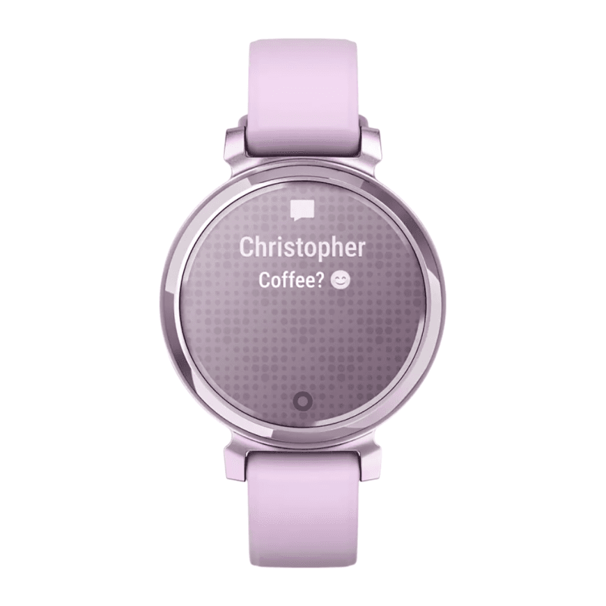 Спортивные часы Garmin Lily 2, сиреневый силиконовый ремешок — фото 5