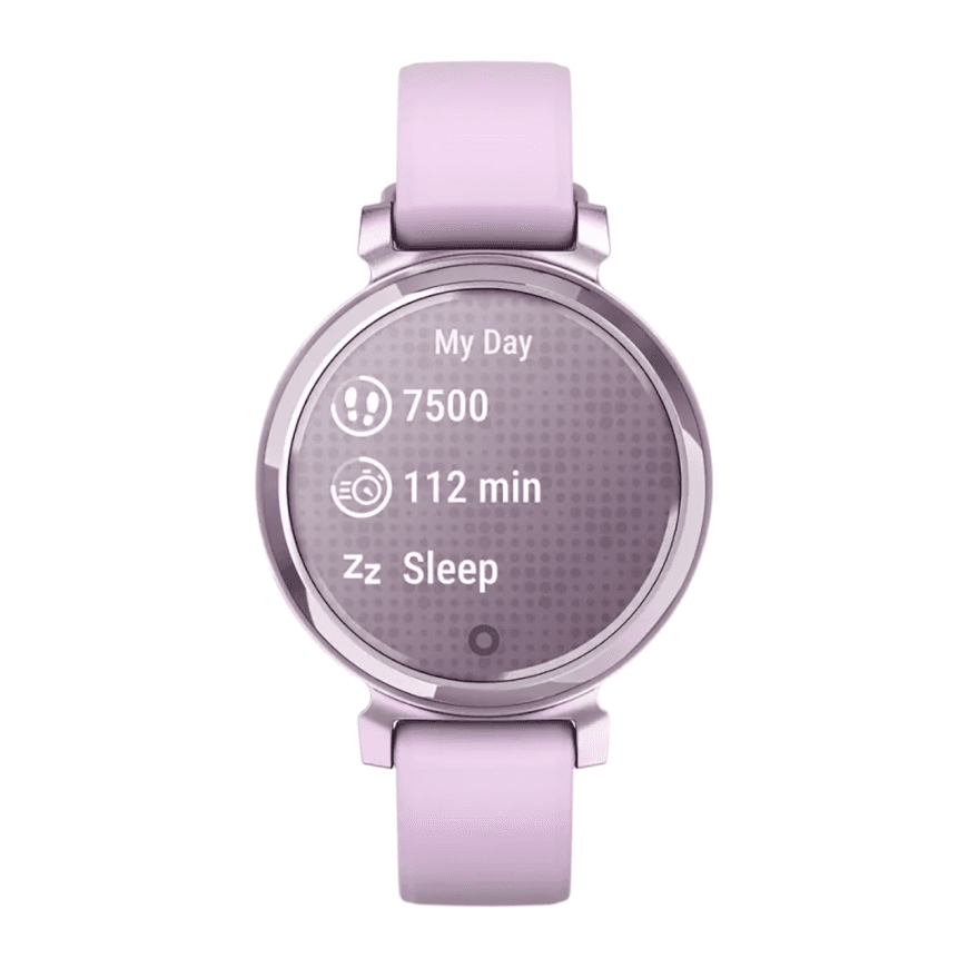 Спортивные часы Garmin Lily 2, сиреневый силиконовый ремешок — фото 2