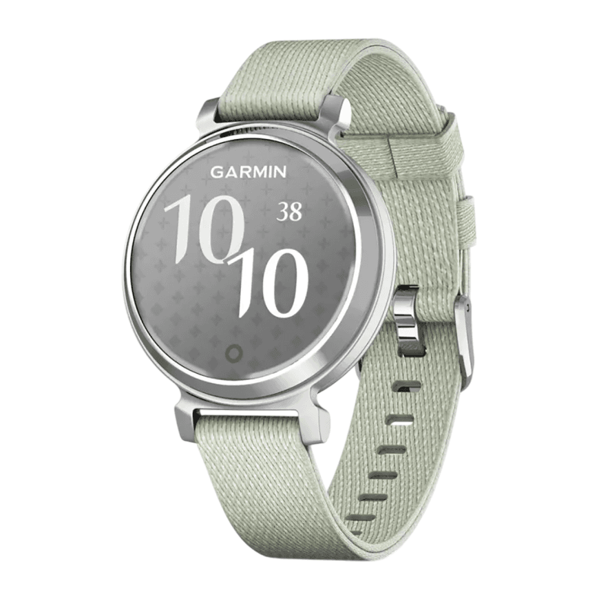 Спортивные часы Garmin Lily 2 Classic, нейлоновый ремешок серо-шалфейного цвета — фото 3