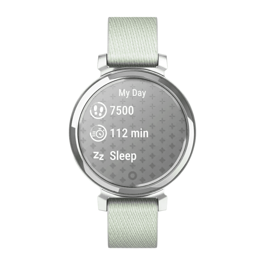 Спортивные часы Garmin Lily 2 Classic, нейлоновый ремешок серо-шалфейного цвета — фото 2