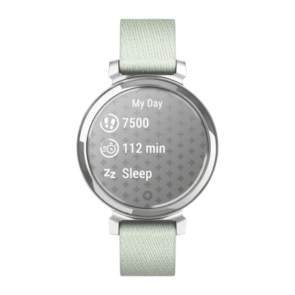 Спортивные часы Garmin Lily 2 Classic, нейлоновый ремешок серо-шалфейного цвета