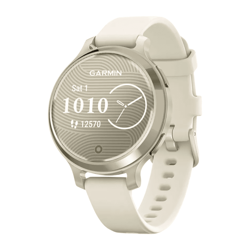 Спортивные часы Garmin Lily 2 Active, силиконовый ремешок цвета кости — фото 3