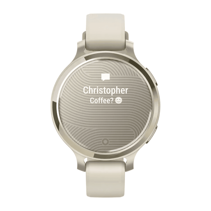 Спортивные часы Garmin Lily 2 Active, силиконовый ремешок цвета кости — фото 2