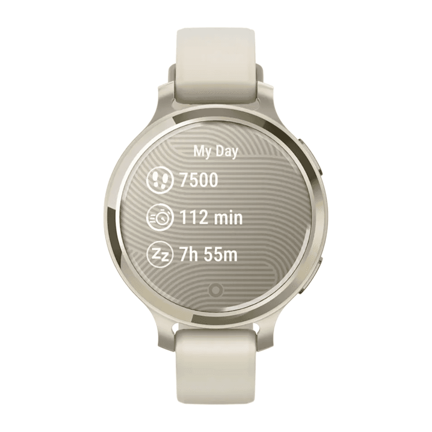 Спортивные часы Garmin Lily 2 Active, силиконовый ремешок цвета кости — фото 6