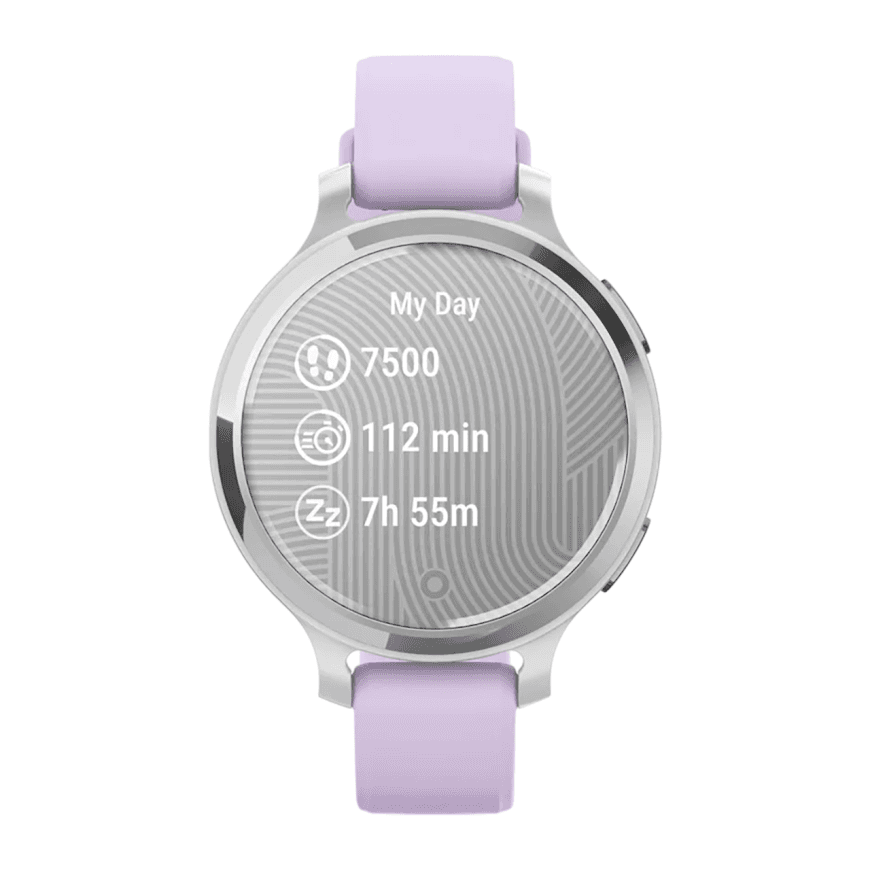 Спортивные часы Garmin Lily 2 Active, силиконовый ремешок цвета «фиолетовый жасмин» — фото 6