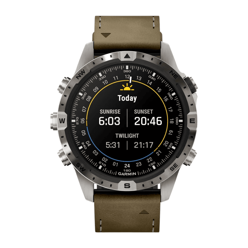 Спортивные часы Garmin MARQ Adventurer (Gen 2), гибридный ремешок, чёрный силиконовый ремешок — фото 6