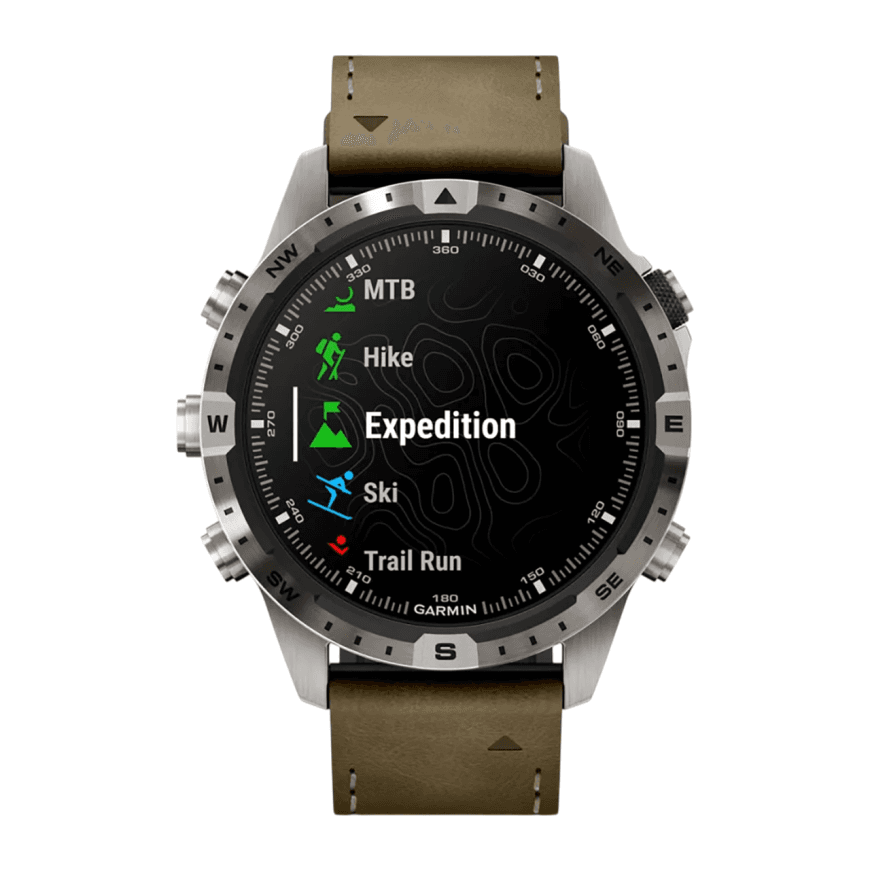 Спортивные часы Garmin MARQ Adventurer (Gen 2), гибридный ремешок, чёрный силиконовый ремешок — фото 3