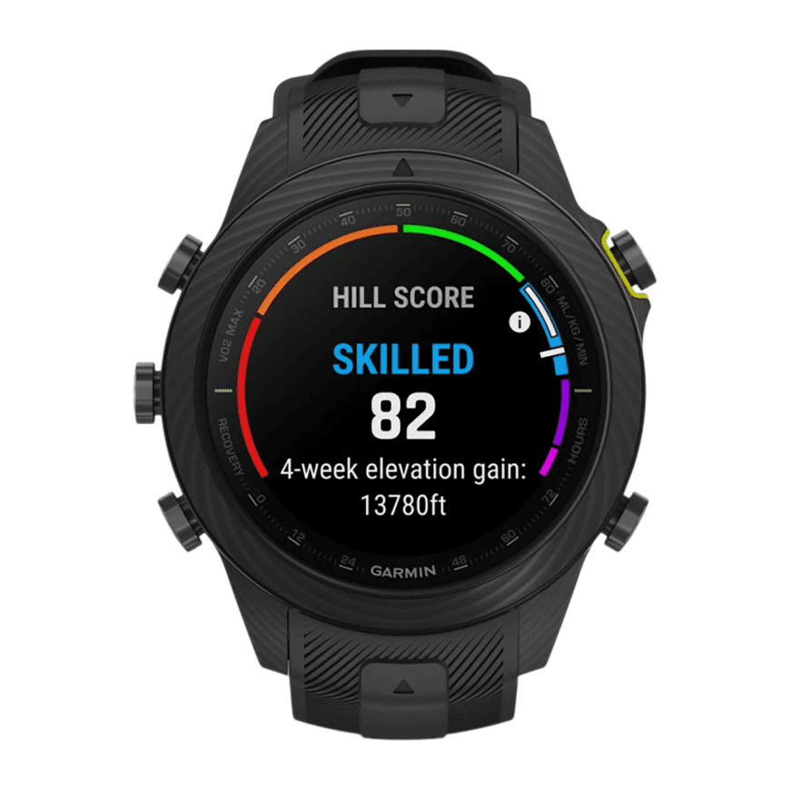 Спортивные часы Garmin MARQ Athlete (Gen 2) Carbon Edition, чёрный силиконовый ремешок — фото 6