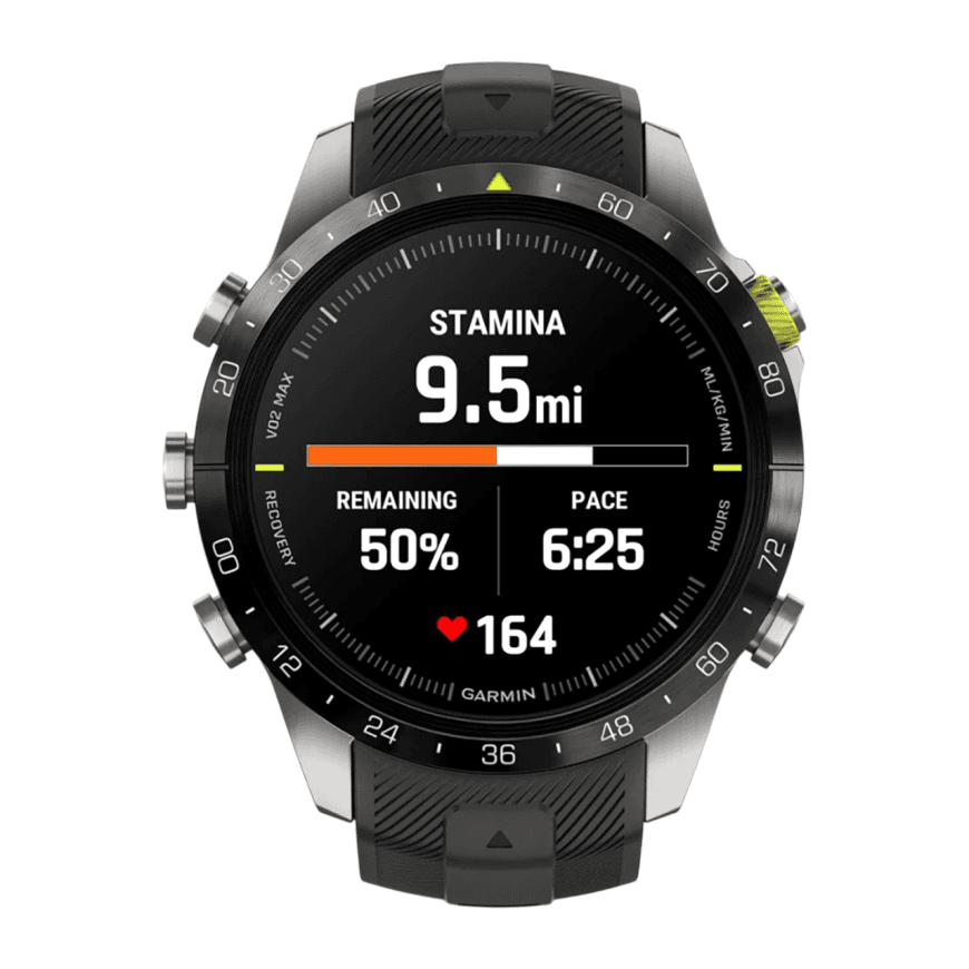 Спортивные часы Garmin MARQ Athlete (Gen 2), чёрный силиконовый ремешок — фото 5