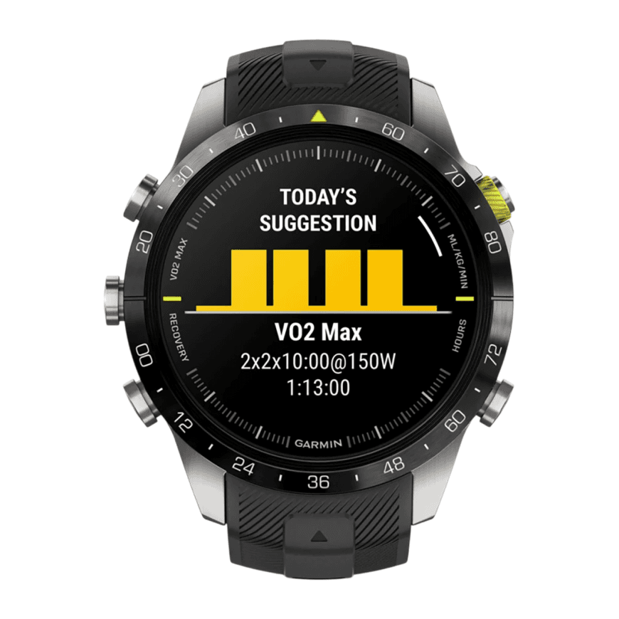 Спортивные часы Garmin MARQ Athlete (Gen 2), чёрный силиконовый ремешок — фото 2