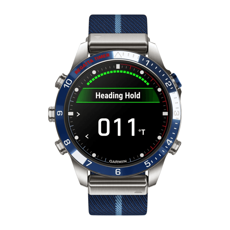 Спортивные часы Garmin MARQ Captain (Gen 2), тёмно-синий нейлоновый ремешок, тёмно-синий силиконовый ремешок — фото 5