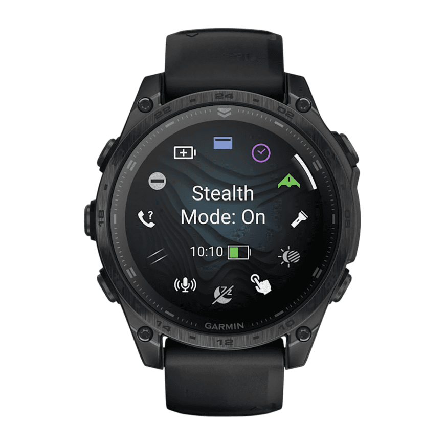 Спортивные часы Garmin tactix 8, 47 мм, AMOLED, силиконовый ремешок цвета чёрный/«серая галька» — фото 6