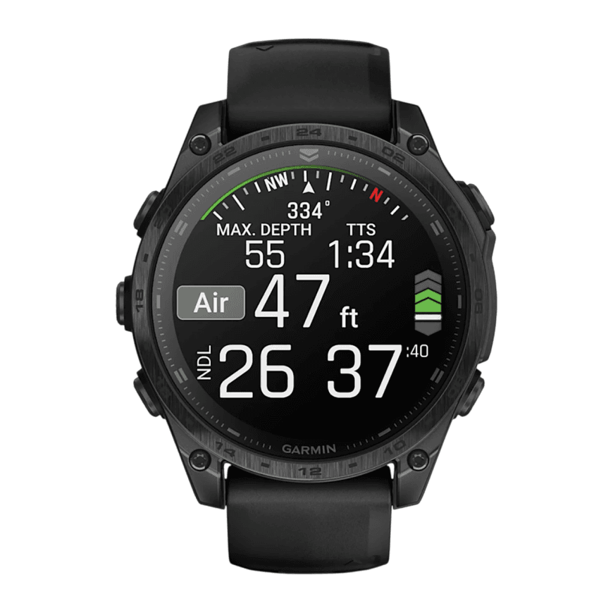 Спортивные часы Garmin tactix 8, 47 мм, AMOLED, силиконовый ремешок цвета чёрный/«серая галька» — фото 4