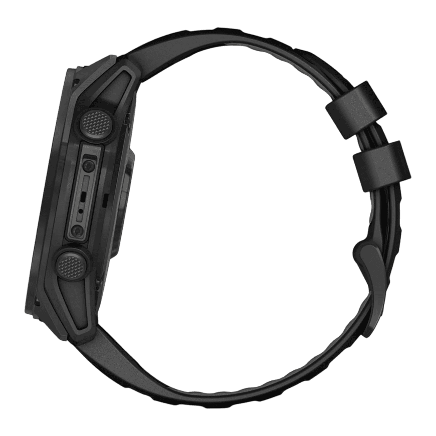 Спортивные часы Garmin tactix 8, 51 мм, AMOLED, силиконовый ремешок чёрный/«серая галька» — фото 5