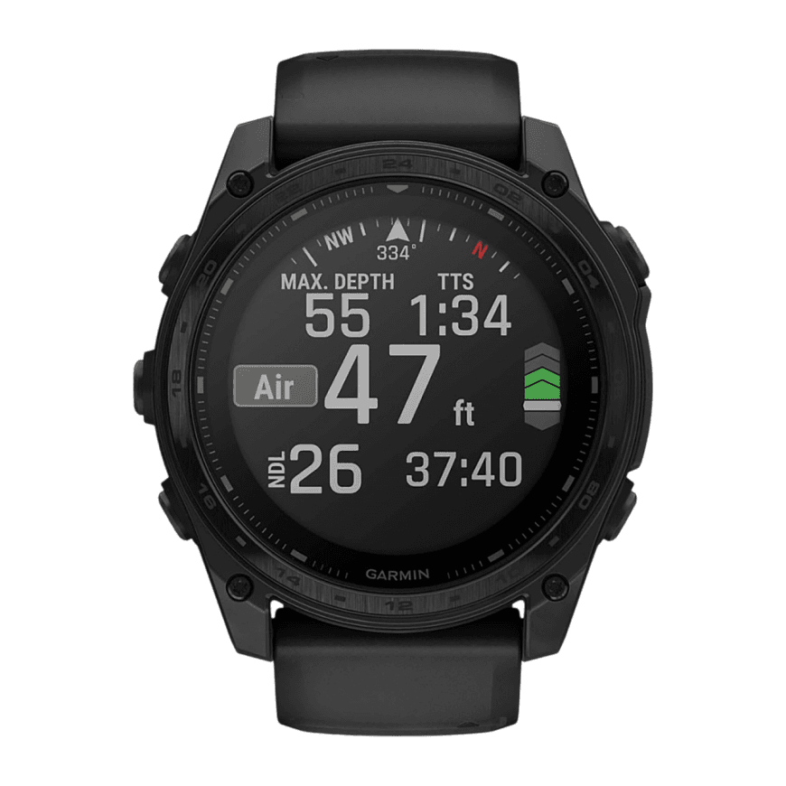Спортивные часы Garmin tactix 8, 51 мм, Solar, чёрный нейлоновый ремешок, чёрный силиконовый ремешок — фото 5