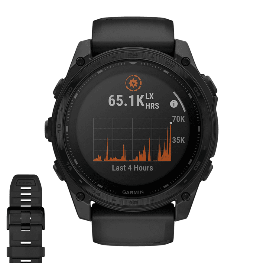 Спортивные часы Garmin tactix 8, 51 мм, Solar, чёрный нейлоновый ремешок, чёрный силиконовый ремешок — фото 2