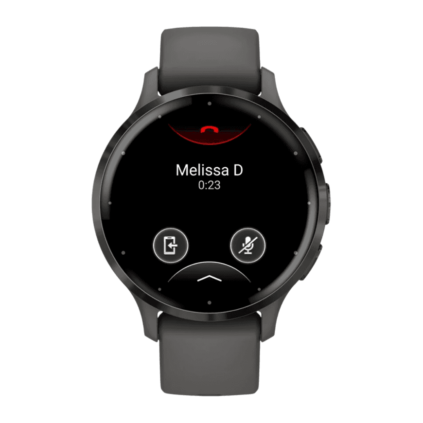 Спортивные часы Garmin Venu 3S, 41 мм, серый силиконовый ремешок — фото 2