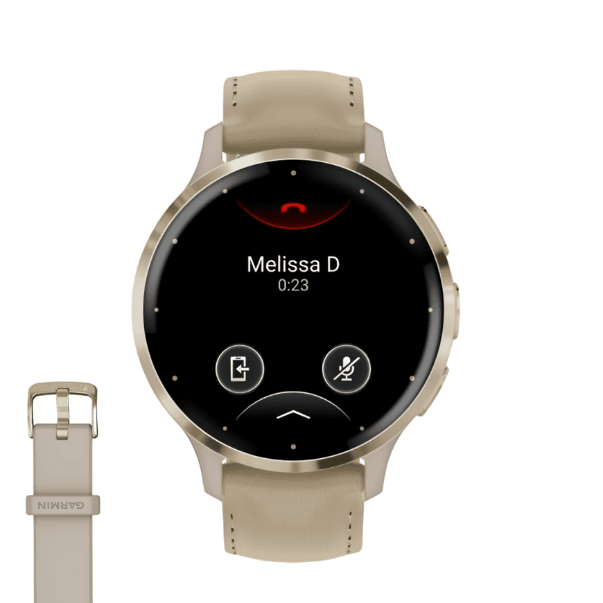 Спортивные часы Garmin Venu 3S, 41 мм, «французский серый» кожаный ремешок, «французский серый» силиконовый ремешок — фото 2