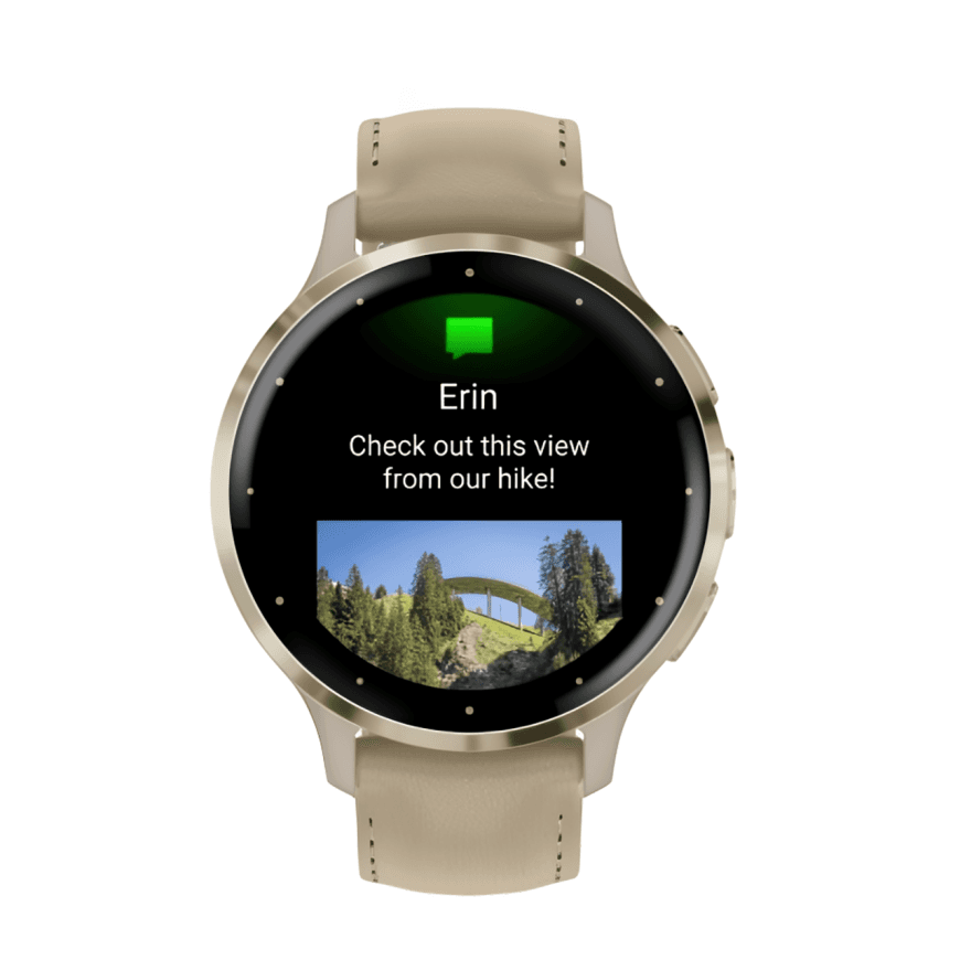 Спортивные часы Garmin Venu 3S, 41 мм, «французский серый» кожаный ремешок, «французский серый» силиконовый ремешок — фото 6