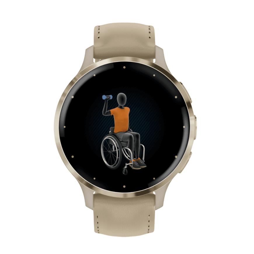 Спортивные часы Garmin Venu 3S, 41 мм, «французский серый» кожаный ремешок, «французский серый» силиконовый ремешок — фото 5