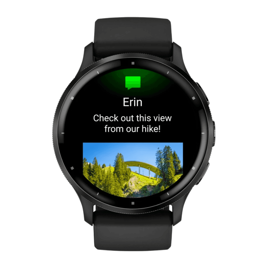 Спортивные часы Garmin Venu 3, 45 мм, чёрный силиконовый ремешок — фото 5