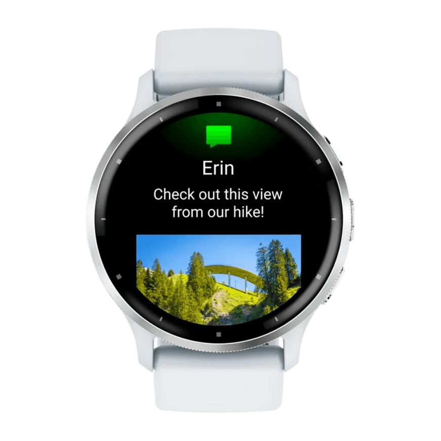 Спортивные часы Garmin Venu 3, 45 мм, силиконовый ремешок цвета «Уайтстоун» — фото 6