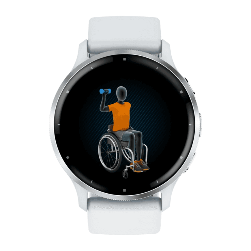 Спортивные часы Garmin Venu 3, 45 мм, силиконовый ремешок цвета «Уайтстоун» — фото 5