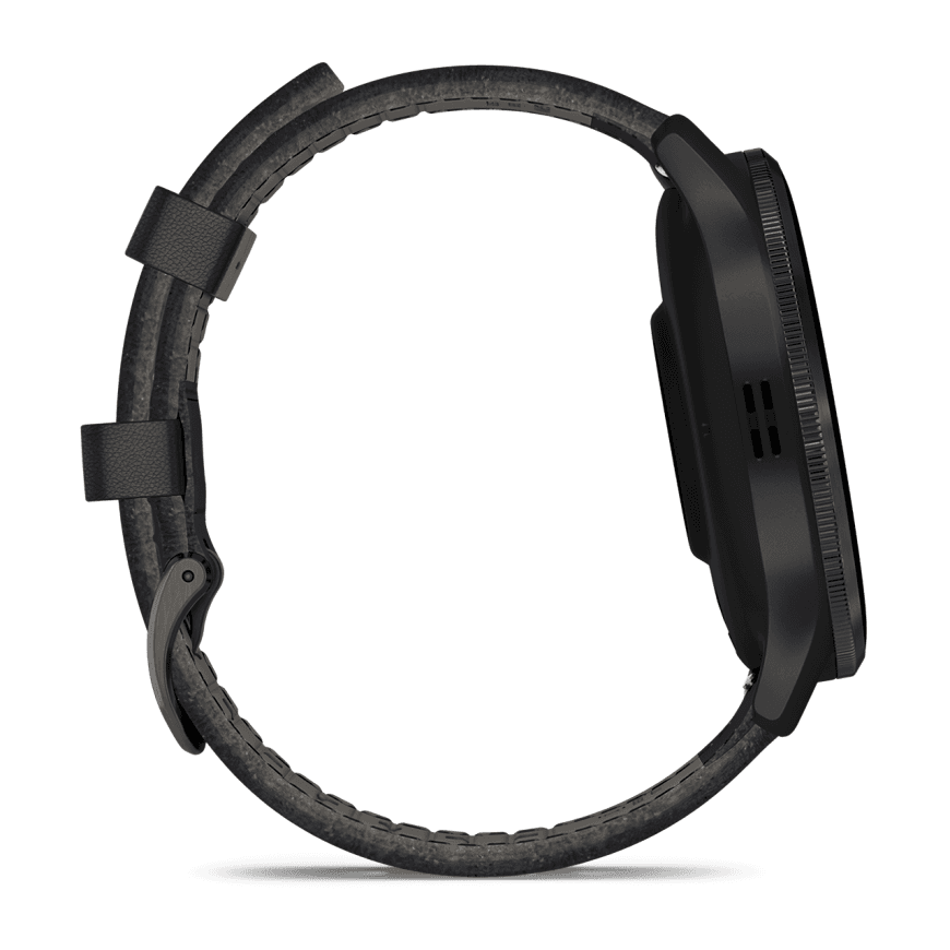 Спортивные часы Garmin Venu 3, 45 мм, чёрный кожаный ремешок, чёрный силиконовый ремешок — фото 5
