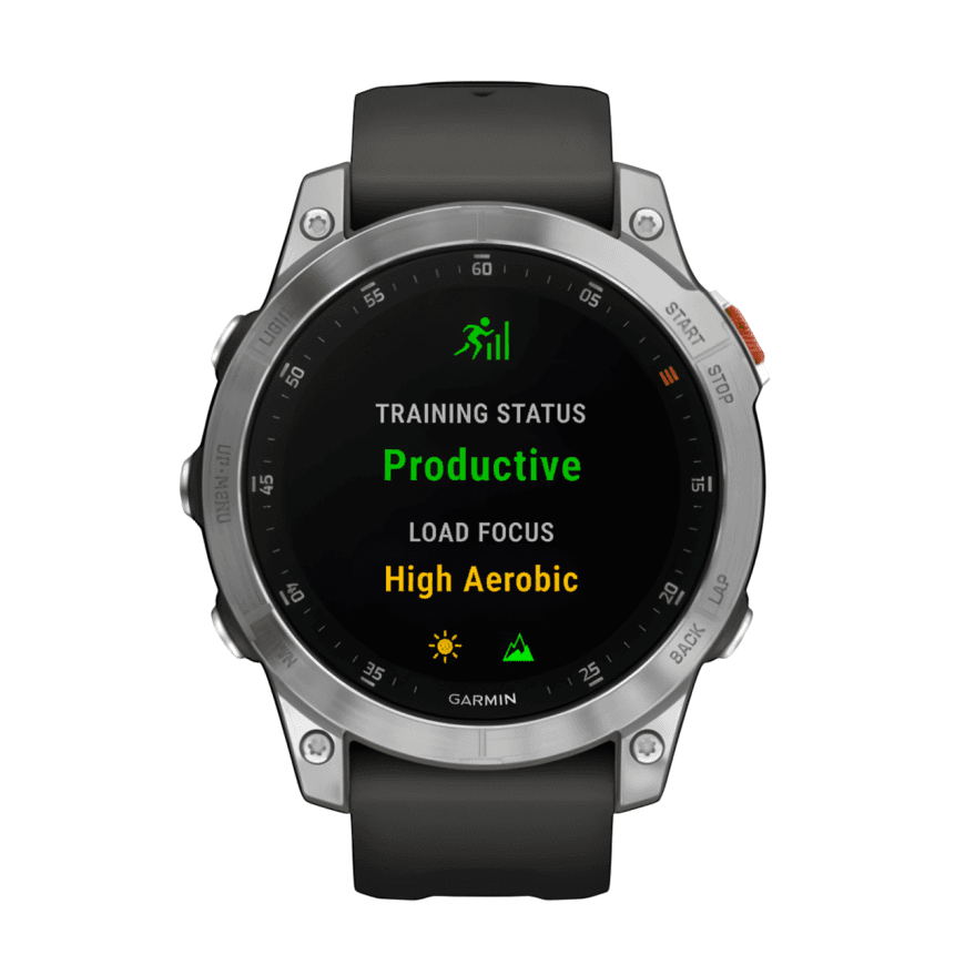 Спортивные часы Garmin epix (Gen 2) Standard Edition, 47 мм, чёрный силиконовый ремешок — фото 2