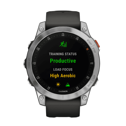 Спортивные часы Garmin epix (Gen 2) Standard Edition, 47 мм, чёрный силиконовый ремешок