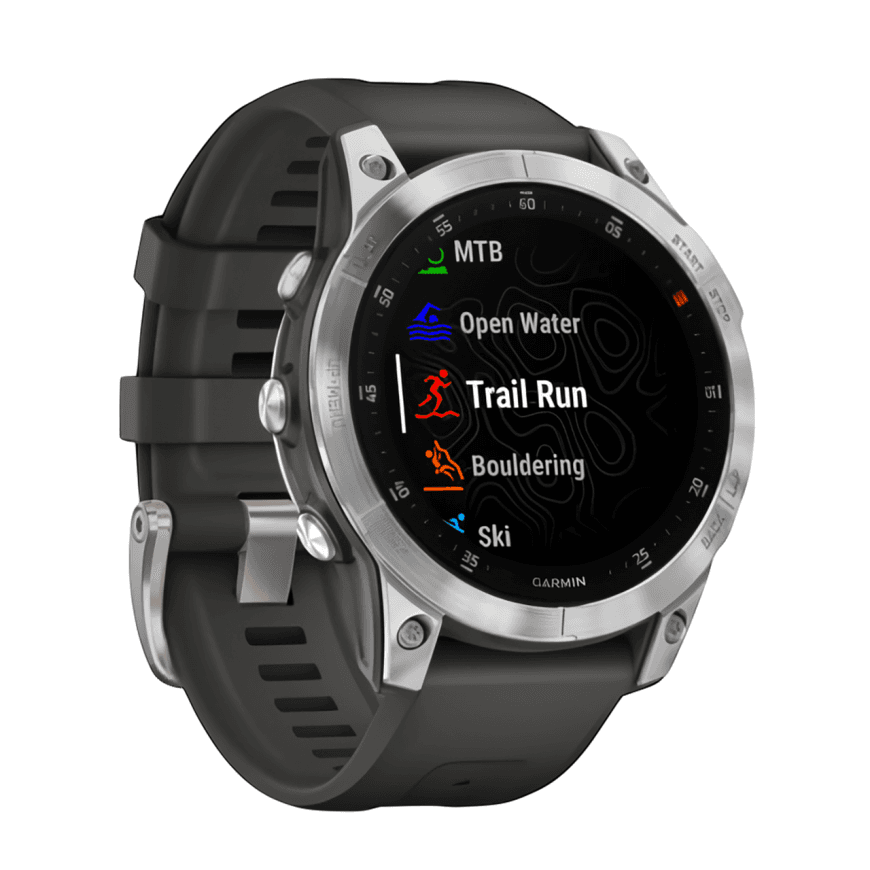 Спортивные часы Garmin epix (Gen 2) Standard Edition, 47 мм, чёрный силиконовый ремешок — фото 3